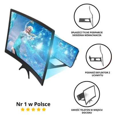 Wzmacniacz do zakrzywionego ekranu