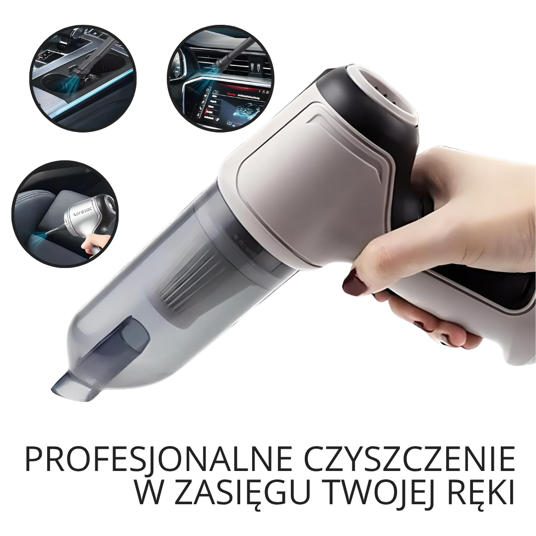 Przenośny odkurzacz samochodowy 3w1