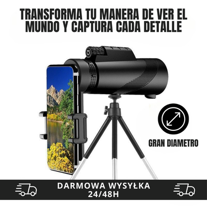 Teleskop z ruchomym statywem