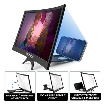 Wzmacniacz do zakrzywionego ekranu