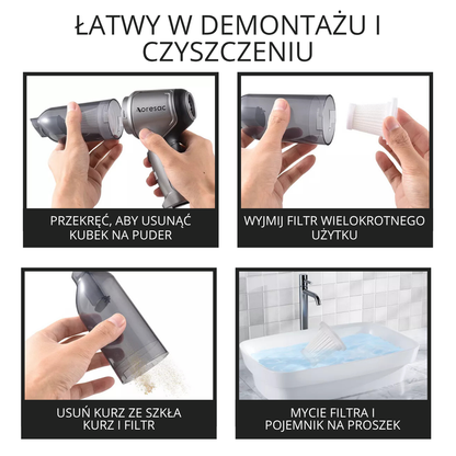 Przenośny odkurzacz samochodowy 3w1