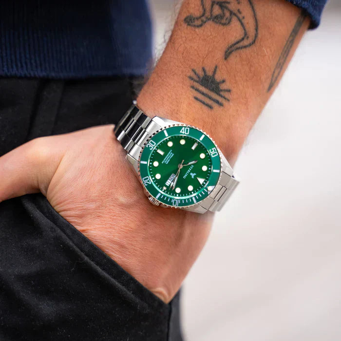 Szwajcarski Zegarek Oruss Sterling Ascend Submarine – Zielony Metalik