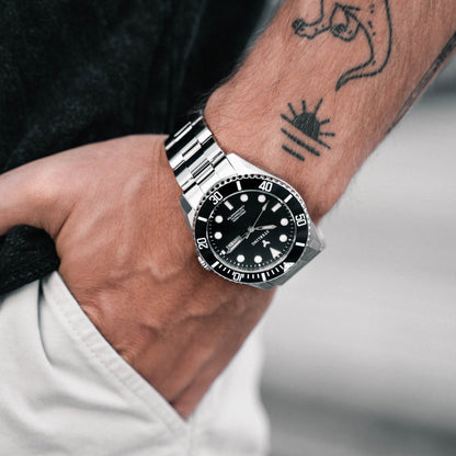 Szwajcarski Zegarek Oruss Sterling Ascend Submarine – Czarny Metalik