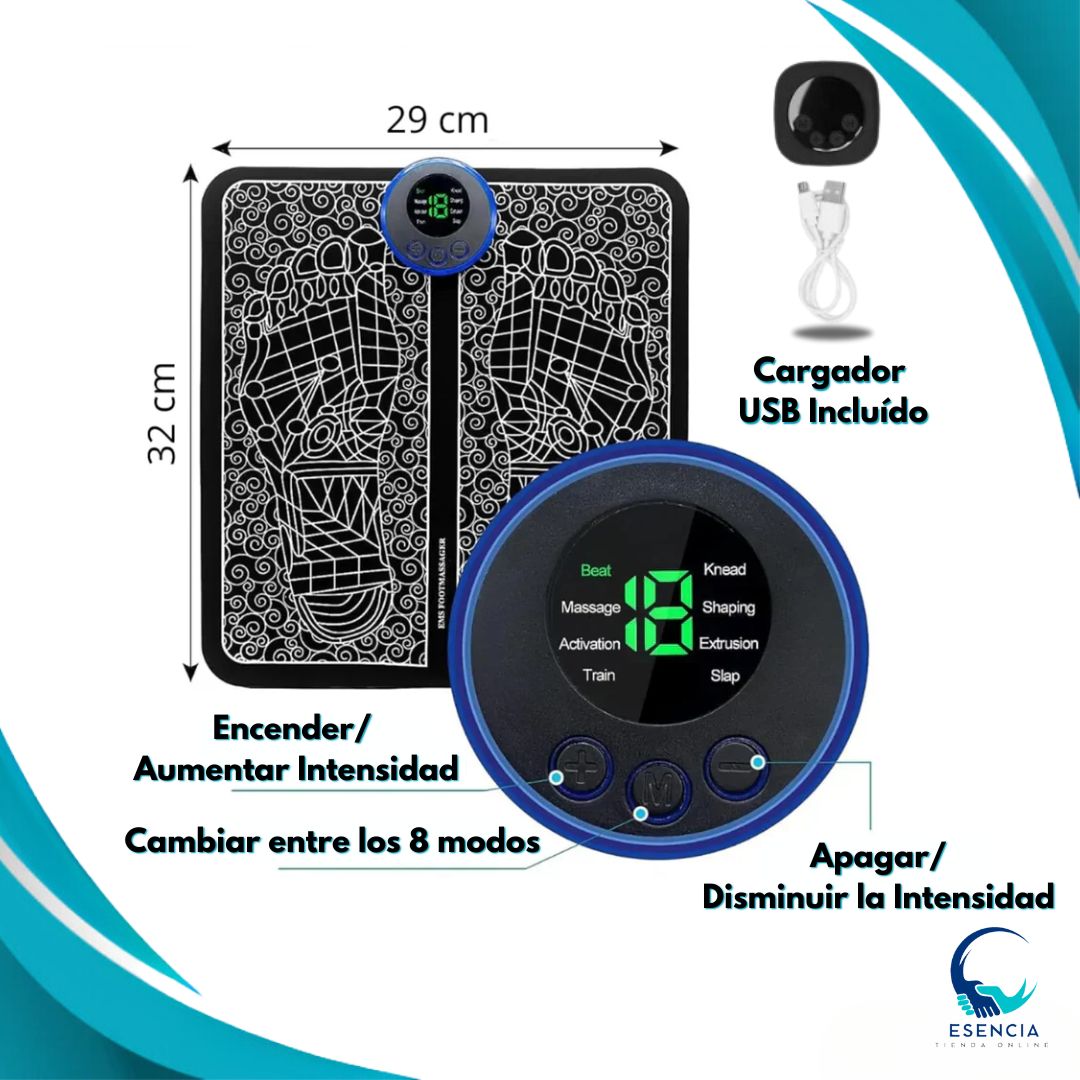 Masażer do stóp EMS Footie® z 8 trybami i 19 prędkościami